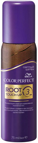 Спрей для закрашивания отросших корней волос Wella Color Perfect оттенок светлый шатен тонирующий 75 мл