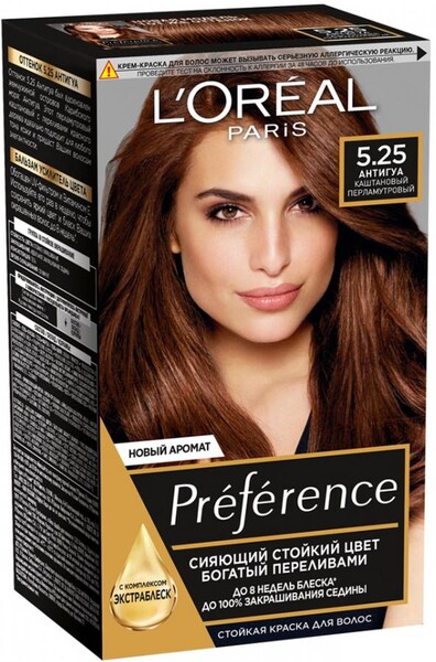 Краска для волос L'Oreal Paris Preference антигуа тон 5.25, 174 мл