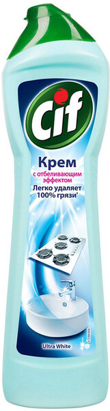 Крем чистящий Cif Ultra White с отбеливающим эффектом, 450г