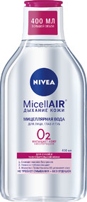 Мицеллярная вода для лица, глаз и губ MicellAIR: Дыхание кожи для сухой и чувствительной кожи, 400мл