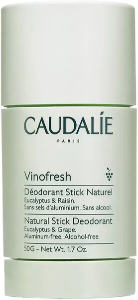 Дезодорант-стик VINOFRESH натуральный без спирта, Caudalie, 50 г, Франция