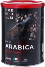 Кофе молотый ЛЕНТА PREMIUM Arabica жареный натуральный ж/б 250г