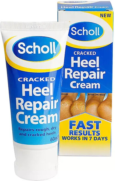 Крем для ног Scholl заживляющий, для потрескавшейся кожи пяток 60мл