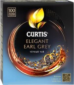 Чай Curtis Elegant Earl Grey черный ароматизированный 100 пакетиков, 170 гр., картон