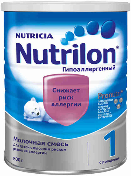 Смесь молочная сухая Nutrilon Nutricia Pronutri+ 1 Гипоаллергенный с 0 месяцев 800 г