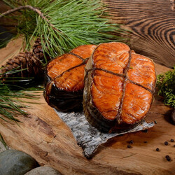 Cтейк форели горячего копчения вес