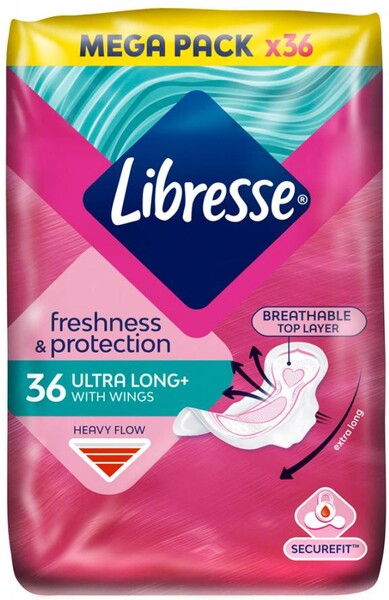 Прокладки Libresse Ultra Super с мягкой поверхностью 36шт