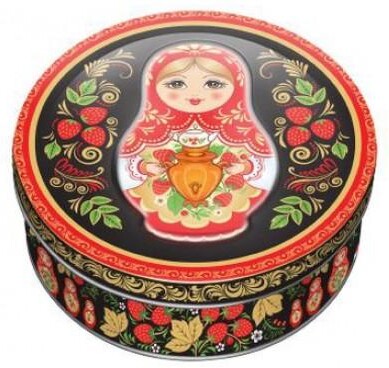 Печенье Сладкая сказка Матрёшки Сдобное с яблоком и корицей