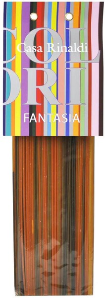 Паста 3-х цветная Спагетти Fantasia Casa Rinaldi, 500 гр., пластиковый пакет