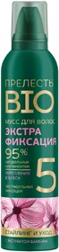 Мусс для волос Прелесть Bio «Стайлинг и уход», экстра фиксация, 160 мл