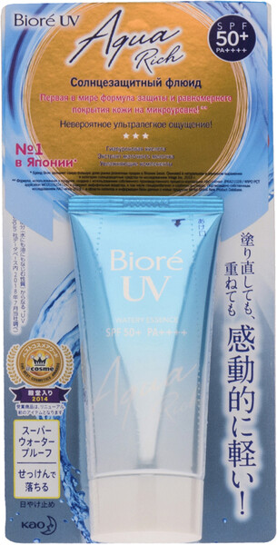 Флюид Biore UV Aqua Rich солнцезащитный SPF 50 Япония