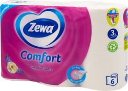 Туалетная бумага, Zewa, 3 слоя, 6 рулонов