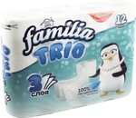 Туалетная бумага Familia Trio 3-слойная 12 рулонов