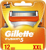 Gillette Fusion Сменные кассеты для бритья, 12 шт