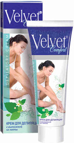 Крем д/депиляции женский Velvet с вытяжкой мяты 100мл