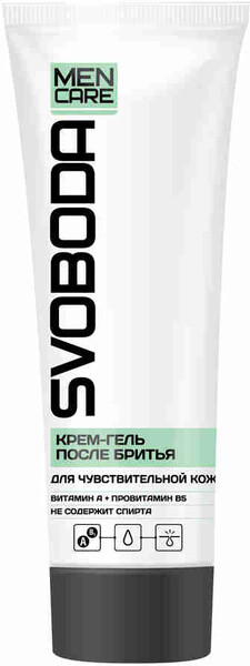 Крем-гель п/бритья Svoboda Men Care для чувствительной кожи 80мл