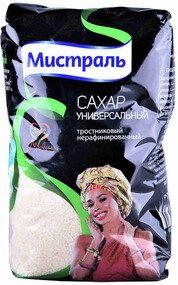 Сахар Мистраль тростниковый нерафинированный Универсальный 900г