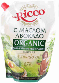 Майонез Mr.Ricco С маслом авокадо 67% 800 мл