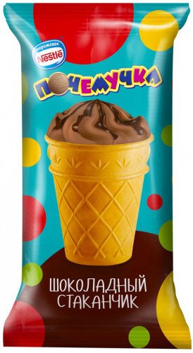 Мороженое Nestle пломбир шоколадный почемучка 69гр