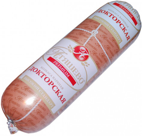 Колбаса вареная Докторская высший сорт  Атяшевский МПК