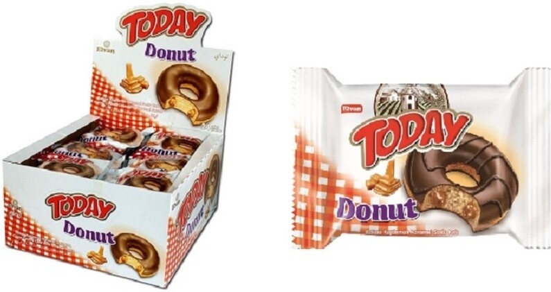 Пончики Today Donut вкус карамели с начинкой 40 г