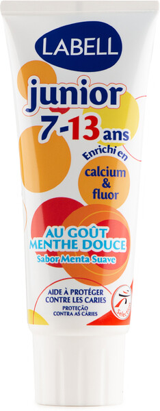 Зубная паста Junior для детей от 7 до 13 лет, Labell, 75 мл, Германия