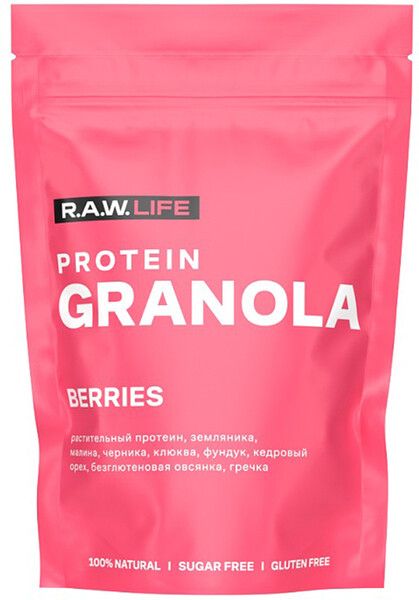 Гранола R.A.W.Life Ягоды без глютена