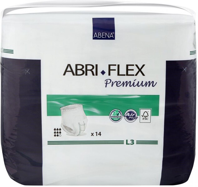 Подгузники-трусики Abena Abri-Flex Premium L3 (100-140 см14 штук)