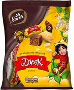 Конфеты Konti Шоколадные истории Джек с вафельной крошкой 250г