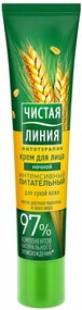 Крем д/лица Чистая линия ночной питательный д/сухой кожи 40мл
