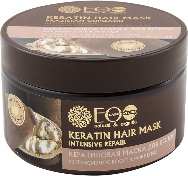 Кератиновая маска для волос Ecolab «Интенсивное восстановление», 250 мл