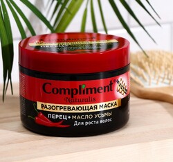 Маска для волос Compliment Naturalis разогревающая для роста  волос, 500 мл
