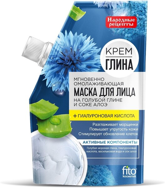 Маска д/лица Фитокосметик Крем-глина омолаживающая 50г