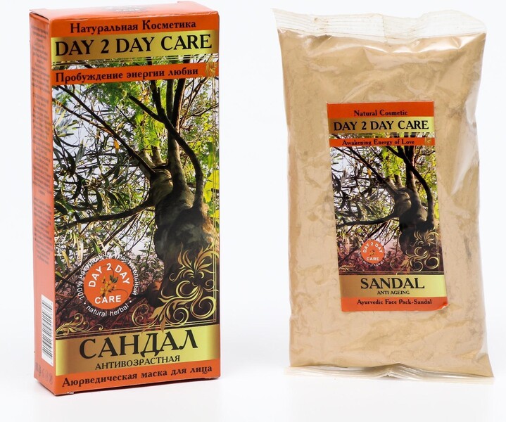 Маска для лица аюрведическая «Дэй Ту Дэй Кэр. Сандал», антивозрастная, 100 г