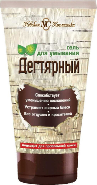 Гель для умывания Невская косметика «Дегтярный», 150 мл