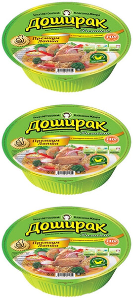 Лапша быстрого приготовления Доширак Premium со вкусом курицы, 140 г