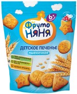 Печенье пшеничное ФРУТОНЯНЯ растворимое, с 6 месяцев, 120г Россия, 120 г