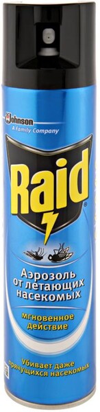 Аэрозоль от летающих насекомых Raid Мгновенное действие 300мл