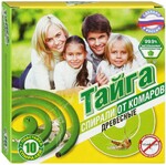 Спирали от комаров Тайга древесные, 10 шт.