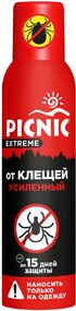 Аэрозоль от клещей усиленный Picnic Extreme, 150 мл