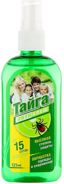 Спрей для защиты от клещей Тайга, 125 мл