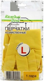 Перчатки хозяйственные «Каждый день» размер ассортименте , 1 пара