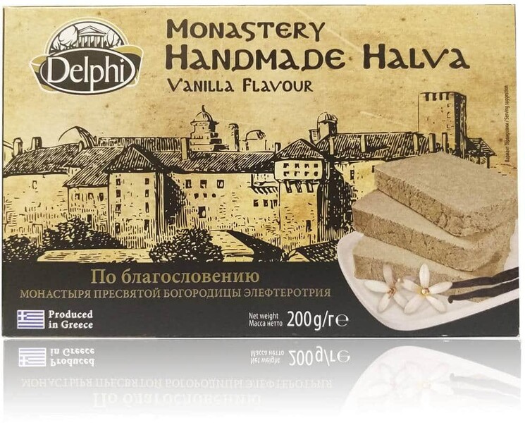 Халва Delphi Монастырская с ванилью, 200 гр., картон