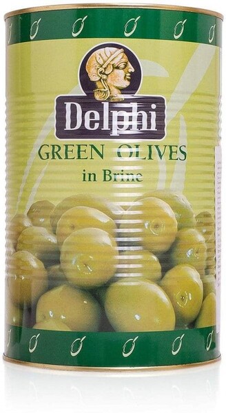 Оливки Delphi с косточкой в рассоле Atlas 70-90, 4,25 кг., ж/б