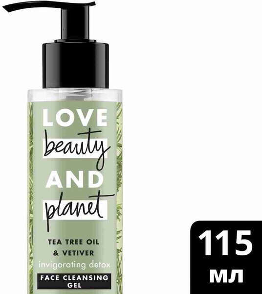 Гель для умывания Love Beauty&Planet Детокс с маслом чайного дерева и ветивером 115 мл