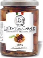 Оливки Le Bonta' del Casale сорт барезана, 314 мл., стекло