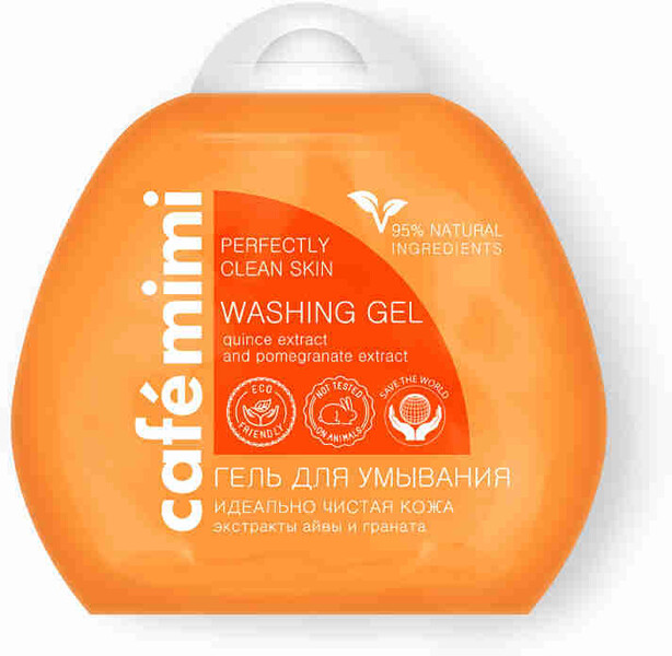 Гель для умывания Cafemimi Идеально чистая кожа экстракты айвы и граната, 100 мл