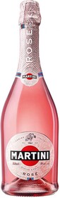 Вино игристое MARTINI Rose розовое полусухое, 0.75л Италия, 0.75 L