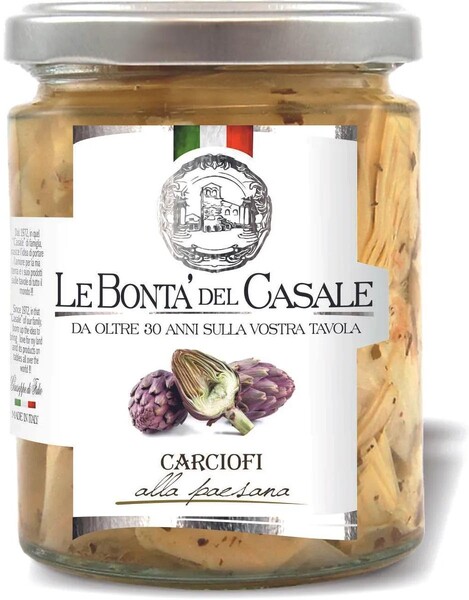Артишоки Le Bonta' del Casale кусочки по-апулийски , 314 мл, стекло