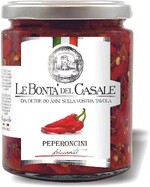 Перчики Le Bonta' del Casale острые с оливками и травами , 314 мл, стекло